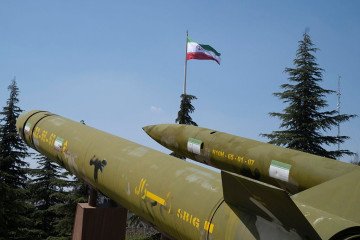 Two Iran-made missiles are displayed at a war museum in Tehran, Iran, on April 2, 2026. (Source: Getty Images) Two Iran-made missiles are displayed at a war museum in Tehran, Iran, on April 2, 2026. (Source: Getty Images)