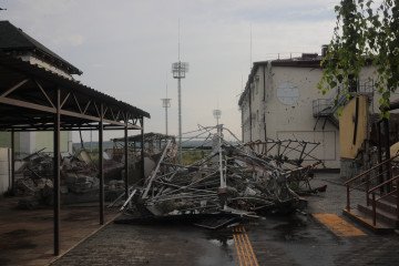 Delayed Cluster Munitions Explode in Kyiv Park After Russian Drone Strike, Injuring Civilian