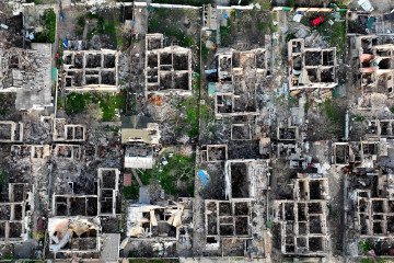 Aftermath of Russian occupation of Irpin