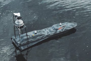 Latvian FOG surface drone, November 2025. (Source: UAV Navigation / NEWT21) Latvian FOG surface drone, November 2025. (Source: UAV Navigation / NEWT21)