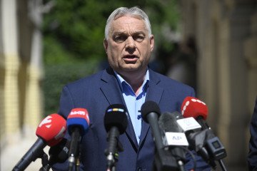Viktor Orban, former prime minister, holds a press conference in Budapest, Hungary. (Source: Getty Images) Viktor Orban, former prime minister, holds a press conference in Budapest, Hungary. (Source: Getty Images)