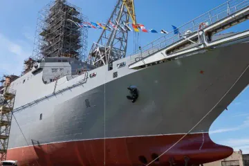 Russia Launches New Amphibious Ship to Replace Black Sea Losses—But It Hasn’t Touched Water Yet