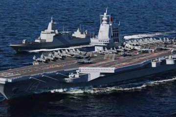 A Chinese rendering of the possible look of the Type 004 class aircraft carrier with support ships. (Photo: open source) A Chinese rendering of the possible look of the Type 004 class aircraft carrier with support ships. (Photo: open source)
