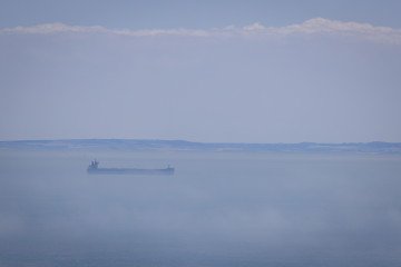 Illustrative image. A container ship passing through the English Channel between England and France on the 24th June 2024, Dover, United Kingdom. (Source: Getty Images)