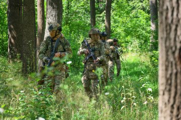 Soldiers from the 5th Brigade of Ukraine’s National Guard practise countering sabotage and reconnaissance groups, July 16, 2026. Soldiers from the 5th Brigade of Ukraine’s National Guard practise countering sabotage and reconnaissance groups, July 16, 2026.