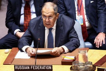 Russia's Foreign Minister Sergei Lavrov speaks during a UN Security Council meeting on Ukraine during the 81st United Nations General Assembly on September 23, 2026. (Source: Getty Images)