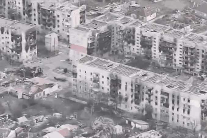 Heavily damaged residential buildings in temporarily occupied Oleshky, Kherson region. (Photo: Open source) Heavily damaged residential buildings in temporarily occupied Oleshky, Kherson region. (Photo: Open source)