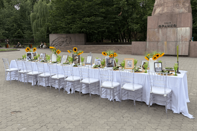 Why Ukraine Is Setting Nearly 6,000 Empty Tables for Its Fallen Defenders Around the World
