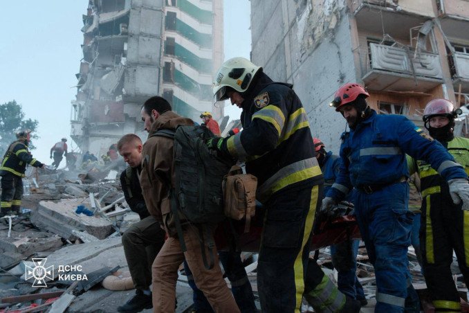 The aftermath of Russian attack on Kyiv, Ukraine on May 14, 2026. (Source: State Emergency Service)
