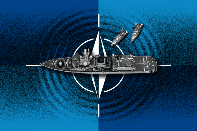 Illustrative image. Ukrainian sea drone during NATO drills. (Source: UNITED24 Media/Oleksandr Manukians)