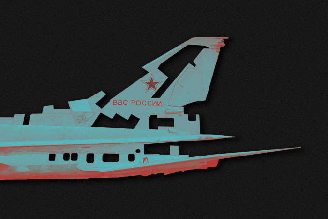 Russian Tu-22M3 long-range strategic bomber. Russian Tu-22M3 long-range strategic bomber.