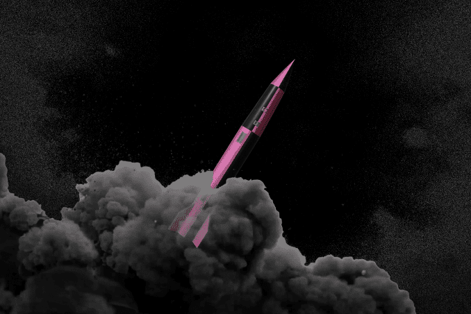 Concept render of Fire Point’s FP-7.X missile, developed as the basis for the future FREYJA anti-ballistic interceptor.