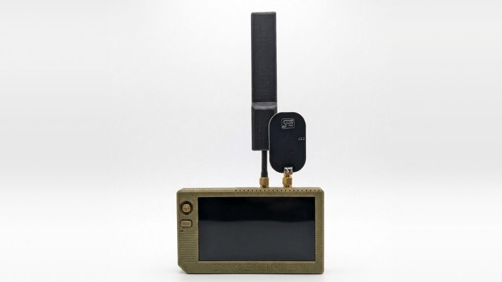 The Ukrainian-made D·Vision SDR drone detector, developed by CODE380, uses software-defined radio technology to identify drone signals across multiple frequencies. (Source: D·Vision SDR)
