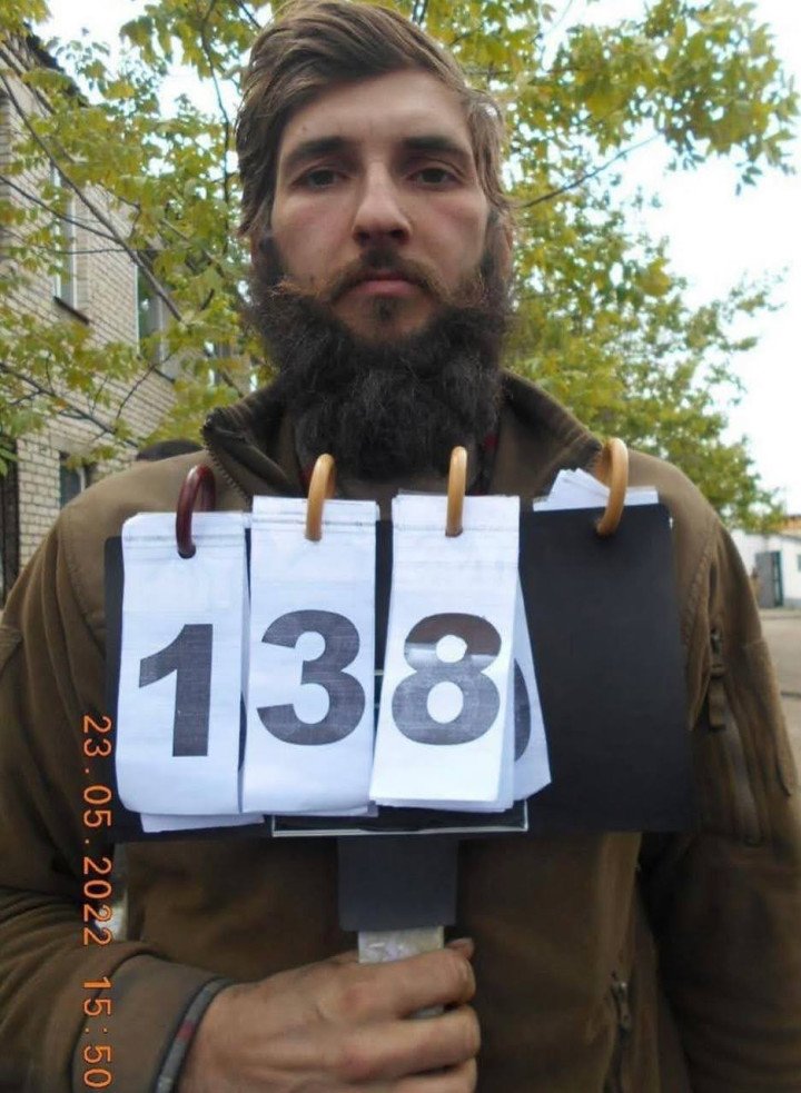Kyrylo after entering Russian captivity in May 2022. (Source: Kyrylo's Instagram)