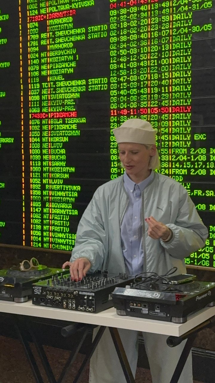 Ukrainian DJ Katro Zauber performing at Kyiv’s Central Railway Station on May 16, 2025. (Source: Arm Women Now/ Press Office) Ukrainian DJ Katro Zauber performing at Kyiv’s Central Railway Station on May 16, 2025. (Source: Arm Women Now/ Press Office)