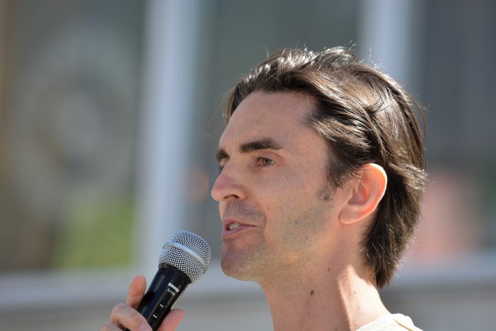 Jakob Gottlieb speaks at the Måndagsrörelsen rally in Uppsala. (Source: Oleksandr Denysenko) Jakob Gottlieb speaks at the Måndagsrörelsen rally in Uppsala. (Source: Oleksandr Denysenko)