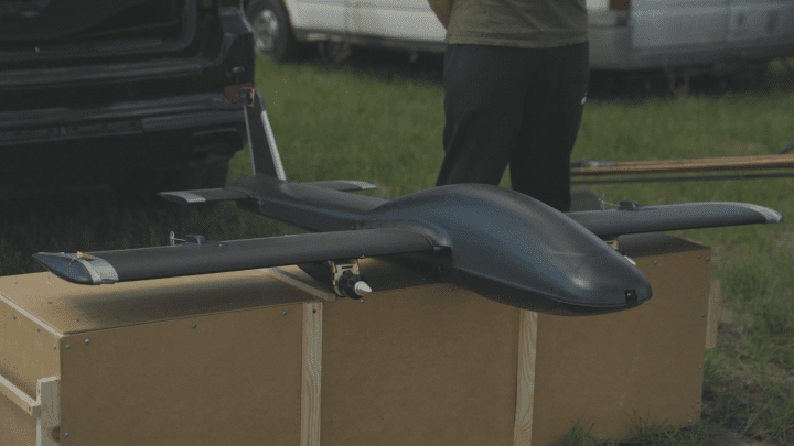 One of the many fixed-wing strike drones created in Ukraine (Photo: UNITED24 MEdia)