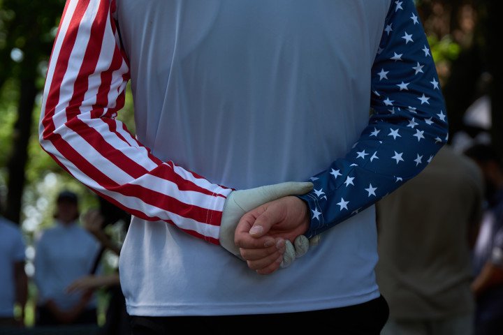 One of the United by Golf tournament participants. Photo: Mykyta Shandyba/UNITED24 Media