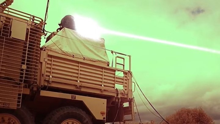 Illustrative photo. Raytheon laser system on the Wolfhound armored car, July 2024, Great Britain. (Source: open source) Illustrative photo. Raytheon laser system on the Wolfhound armored car, July 2024, Great Britain. (Source: open source)