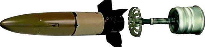 ZUBK14 guided tank round designed for extended-range precision strikes against armored targets. (Source: ArmyInform)