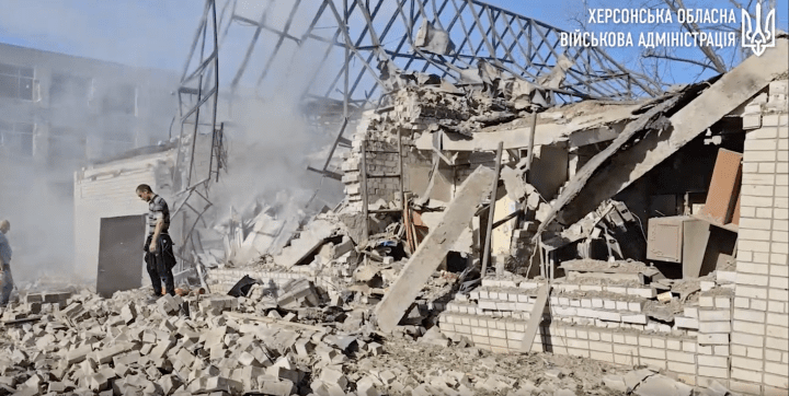 Aftermath of a Russian attack against Kherson, Ukraine, on October 7, 2024. (Source: Kherson Region Military Administration) Aftermath of a Russian attack against Kherson, Ukraine, on October 7, 2024. (Source: Kherson Region Military Administration)