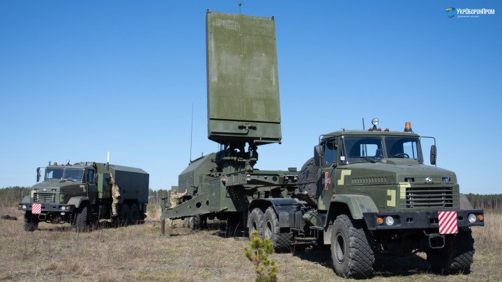 The Ukrainian-made 1L220UK Zoopark‑3 counter-battery radar during field trials, designed to detect and track enemy artillery fire. (Source: Ukroboronprom)