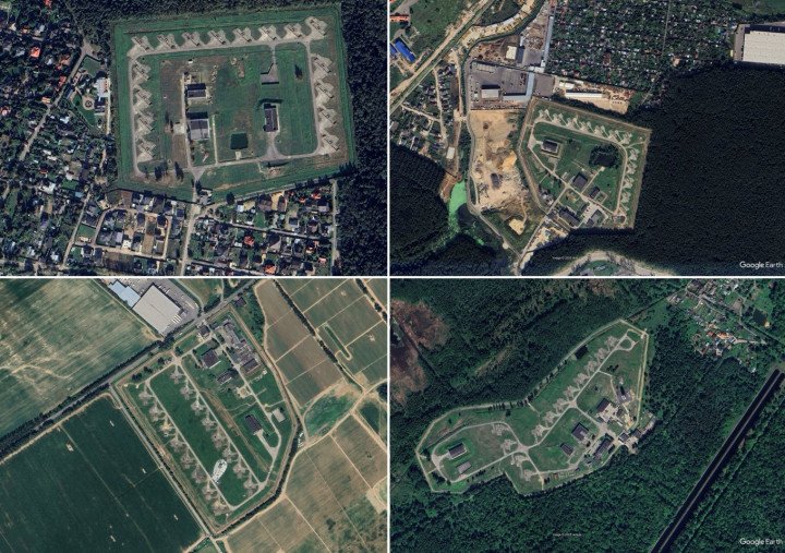 Satellite imagery showing active interceptor missile complexes of Moscow’s A-135 missile defense system around the Russian capital. (Source: Defense Express) Satellite imagery showing active interceptor missile complexes of Moscow’s A-135 missile defense system around the Russian capital. (Source: Defense Express)