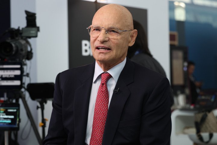 Torbjörn Törnqvist, chief executive officer of Gunvor Group, during a Bloomberg Television interview at the ADIPEC conference in Abu Dhabi, United Arab Emirates, on Tuesday, Nov. 4, 2025. Photographer: Walaa Alshaer/Bloomberg via Getty Images