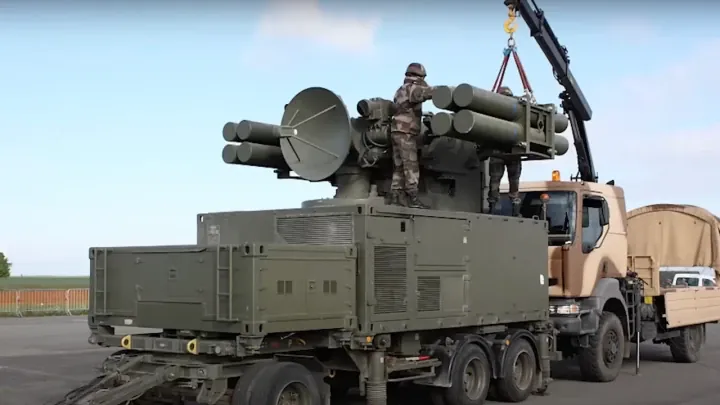 French military personnel load a trailer-mounted Crotale NG air defense system. (Source: Open Source) French military personnel load a trailer-mounted Crotale NG air defense system. (Source: Open Source)