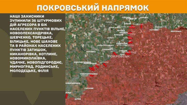 mapa del frente pokrovsk combates guerra rusia ucrania hoy