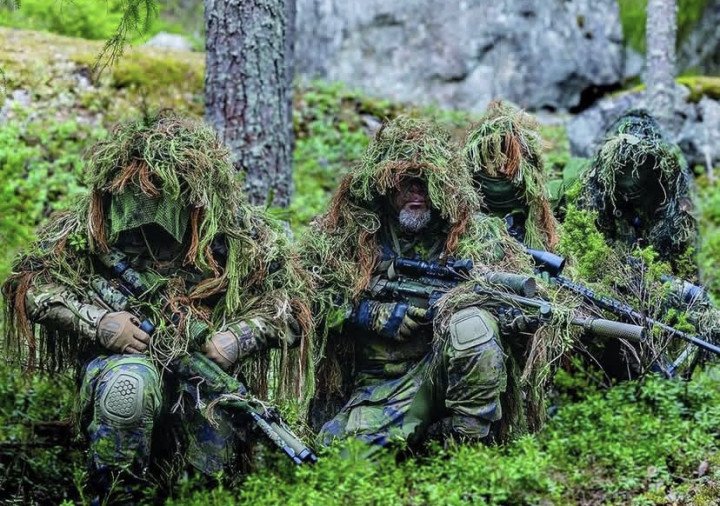 MPK sharpshooters in camouflage. (Source: Instagram @mpkoulutus) MPK sharpshooters in camouflage. (Source: Instagram @mpkoulutus)