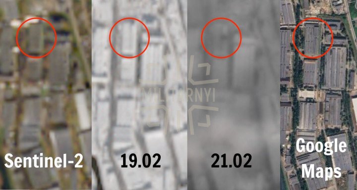 Satellite imagery shows the Votkinsk Plant before and after the strike on February 20, 2026, confirming damage to the facility. (Source: Militarnyi) Satellite imagery shows the Votkinsk Plant before and after the strike on February 20, 2026, confirming damage to the facility. (Source: Militarnyi)