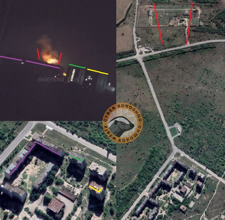 Fire at the territory of the Alchevskaya substation on June 8, 2026. (Source: CyberBoroshno)