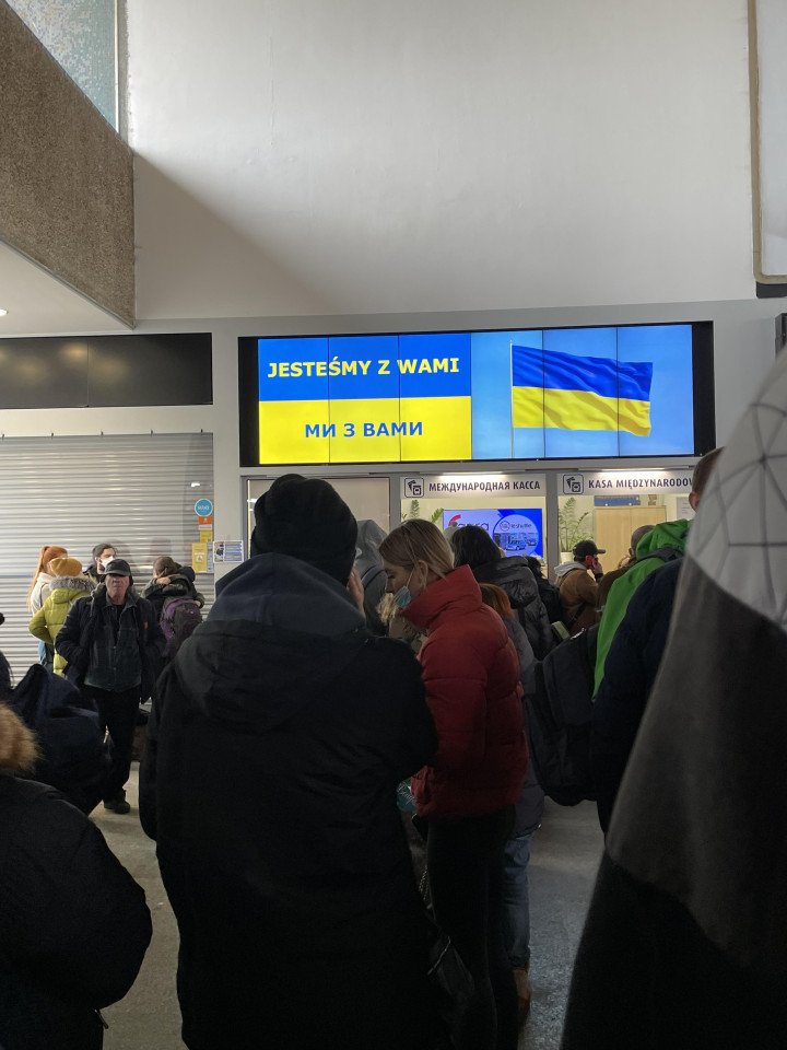 On the 10th day of Russia's full-scale war, Olesia arrived at the Polish border. Photo: Olesia Ostafiieva On the 10th day of Russia's full-scale war, Olesia arrived at the Polish border. Photo: Olesia Ostafiieva