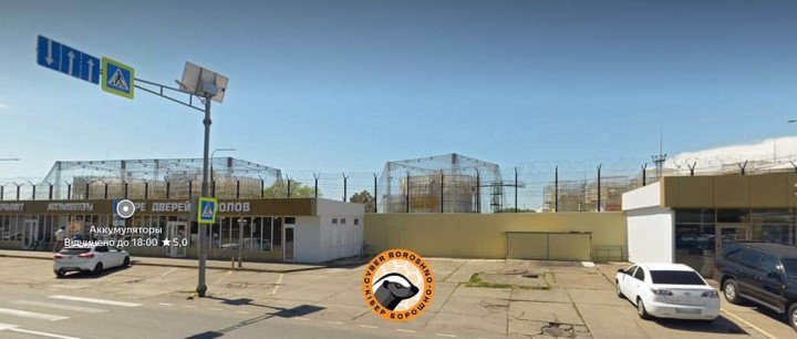 Metal anti-drone structures were erected around a Russian oil facility to protect critical infrastructure from UAV strikes.