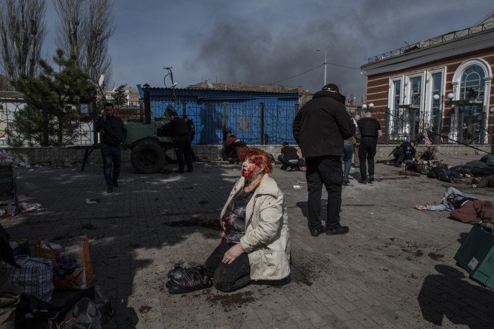 The scene after over 30 people were killed and more than 100 injured in a Russian attack on Kramatorsk railway station in eastern Ukraine on April 8, 2022. (Source: Andrea Carrubba via Getty images) | © https://www.haascnc.com/ The scene after over 30 people were killed and more than 100 injured in a Russian attack on Kramatorsk railway station in eastern Ukraine on April 8, 2022. (Source: Andrea Carrubba via Getty images) | © https://www.haascnc.com/