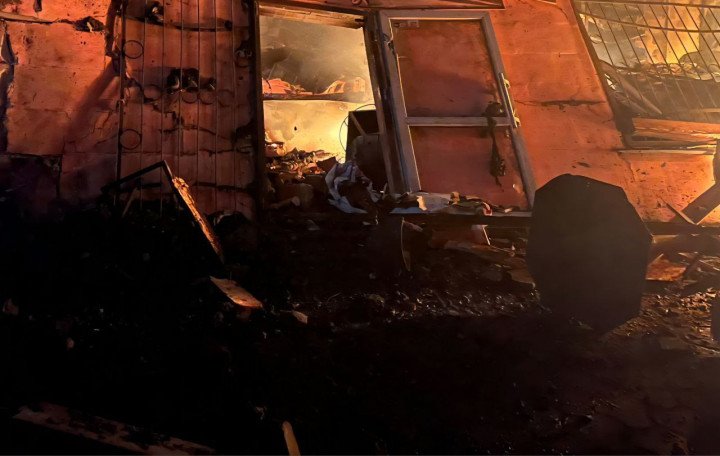 Consecuencias de un ataque nocturno ruso en la región de Dnipropetrovsk, Ucrania, el 4 de noviembre de 2025. (Fuente: Vladyslav Haivanenko)