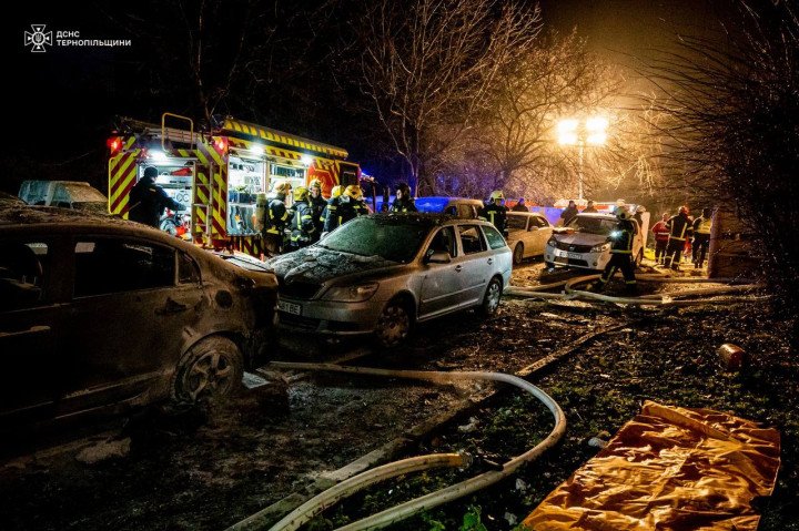 The aftermath of a Russian drone attack on Ternopil, Ukraine, on December 2. (Source: State Emergency Service of Ukraine) The aftermath of a Russian drone attack on Ternopil, Ukraine, on December 2. (Source: State Emergency Service of Ukraine)