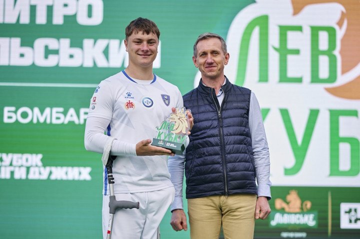 Top goalscorer and winner of the “Lion of the Cup” award Oleh Khaidakin. (Source: Dan Balashov) Top goalscorer and winner of the “Lion of the Cup” award Oleh Khaidakin. (Source: Dan Balashov)