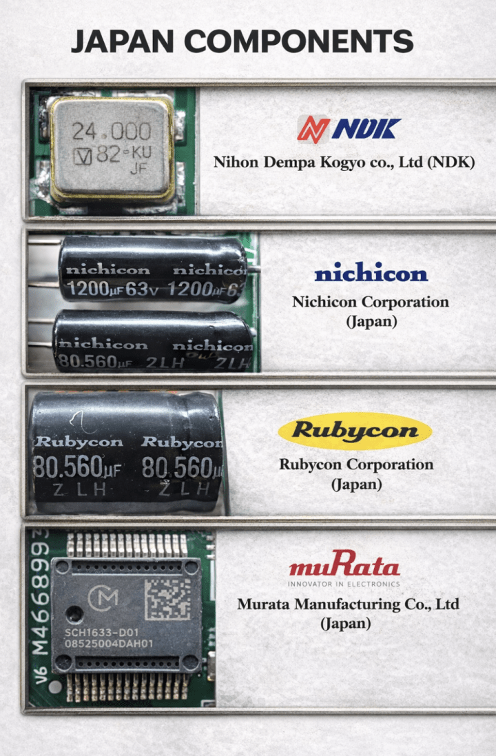 Japanese-made components