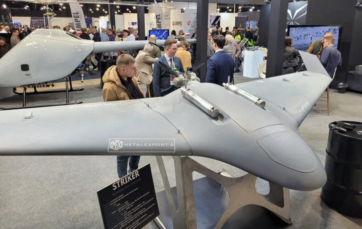 A Polish-produced Striker long-range strike unmanned aerial vehicle. (Source: Militarnyi)