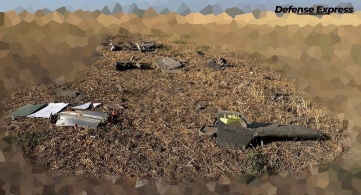 Downed Russian Shahed-136 with Starlink. (Source: Defense Express) Downed Russian Shahed-136 with Starlink. (Source: Defense Express)