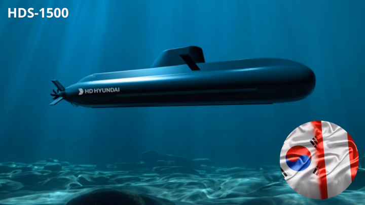 Hyundai’s HDS-1500 submarine model designed for the Peruvian Navy. (Photo: Hyundai) Hyundai’s HDS-1500 submarine model designed for the Peruvian Navy. (Photo: Hyundai)
