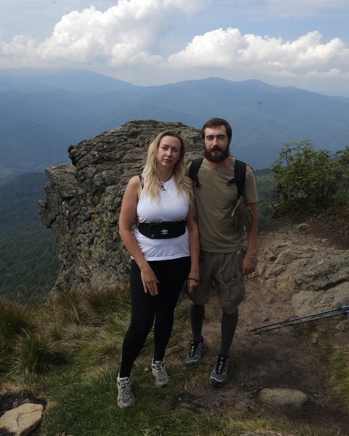 Olha and Dmytro spending time together. (Source: Dmytro’s personal archive)