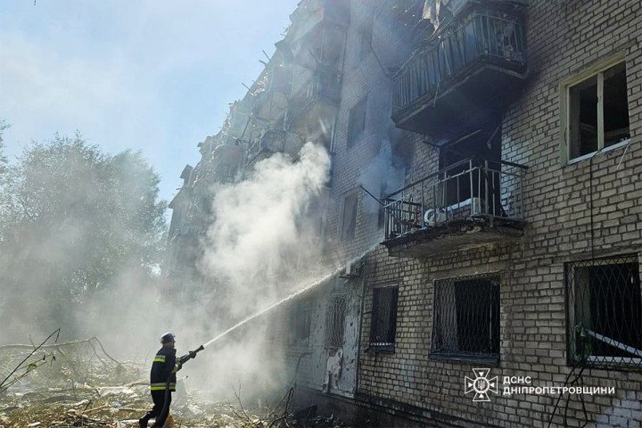 The aftermath of Russia’s strike on Pavlograd in Dnipropetrovsk region, Ukraine, September 6, 2024. (Source: State Emergency Service of Ukraine in Dnipropetrovsk region)