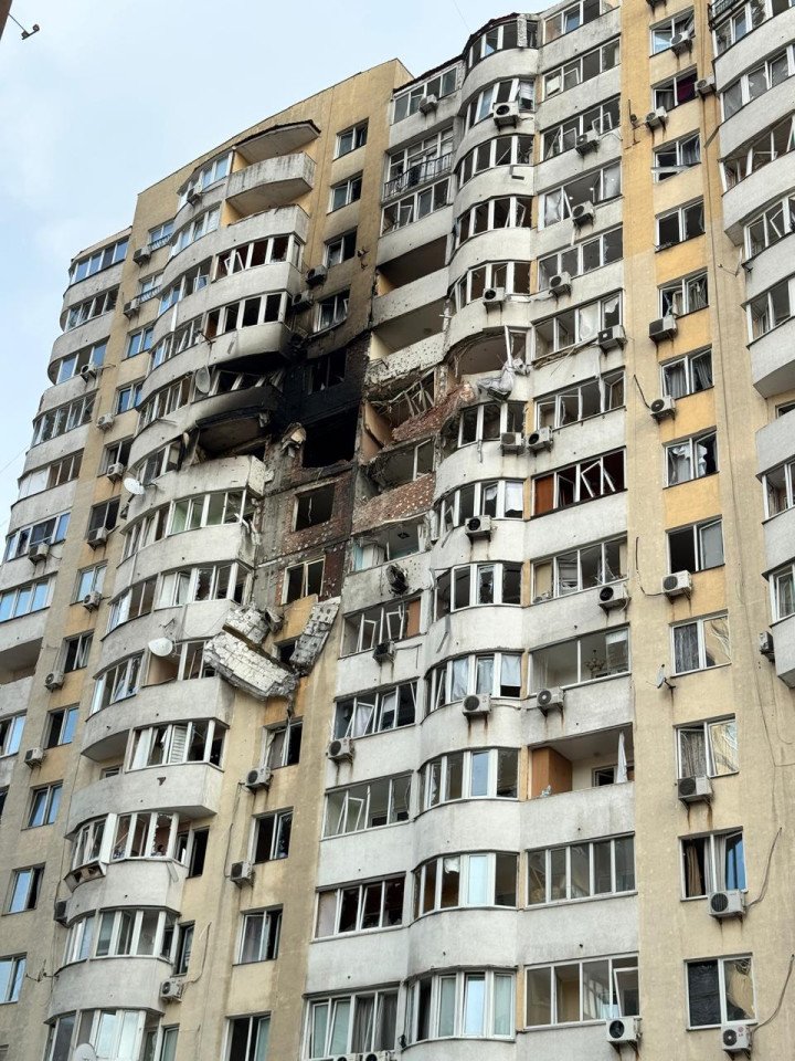 Aftermath of a Russian missile and drone strike on Kyiv, June 6, 2025. (Source: SBU) Aftermath of a Russian missile and drone strike on Kyiv, June 6, 2025. (Source: SBU)
