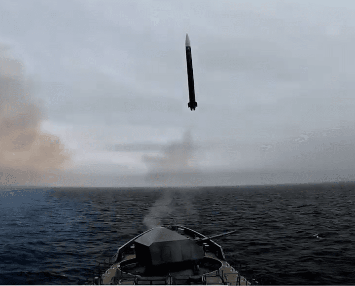 INS Tamal firing Shtil-1 air defence missile during trials. (Source: Wikimedia) INS Tamal firing Shtil-1 air defence missile during trials. (Source: Wikimedia)
