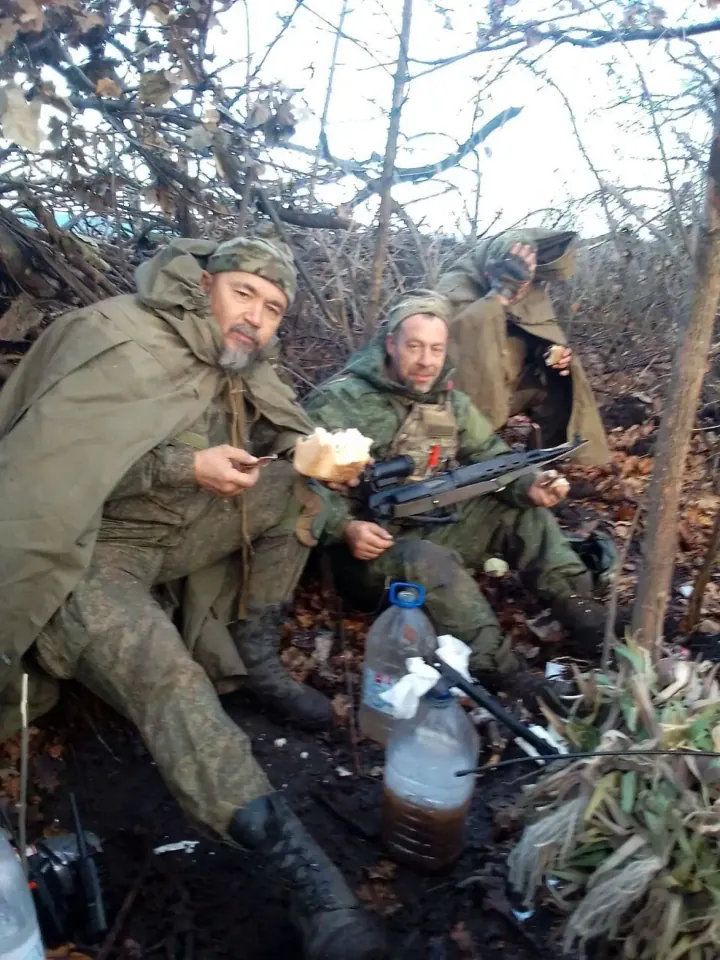 Russian priest Leonid Suloev fighting with a Cossack battalion in Ukraine. (Source: Baltika Cossack Battalion) Russian priest Leonid Suloev fighting with a Cossack battalion in Ukraine. (Source: Baltika Cossack Battalion)