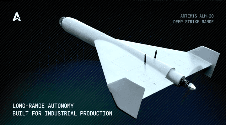 The Artemis ALM-20 long-range strike drone. (Source: Auterion)