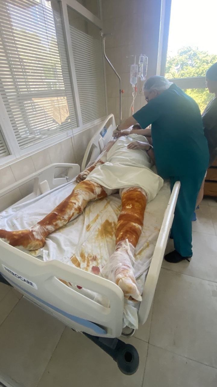 Mac at the hospital. Photo submitted by Mac Hughes.